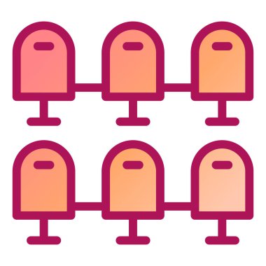 Masa. Web simgesi basit illüstrasyon