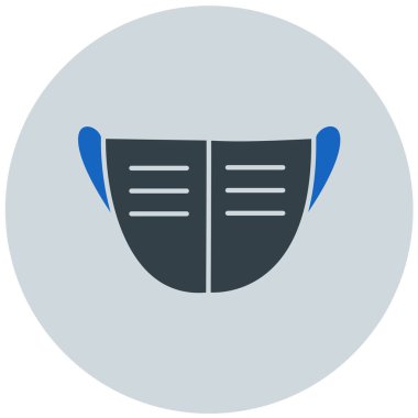 Maske. Web simgesi basit tasarım