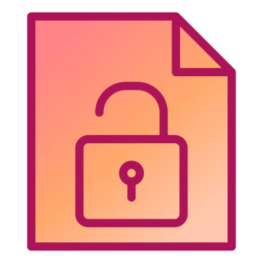 Kilit. Web simgesi basit illüstrasyon