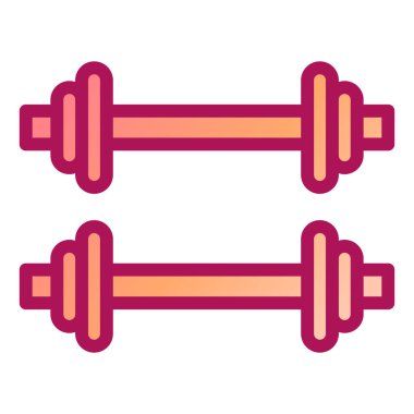 Fitness ve spor malzemeleri ikonu vektör illüstrasyon grafik tasarımı