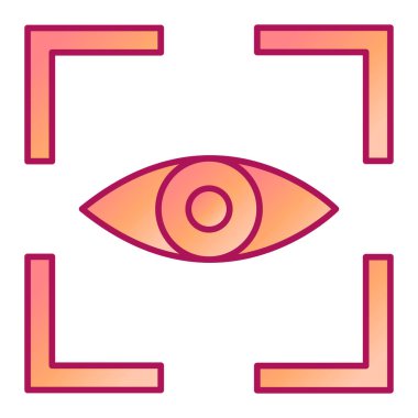 göz vektör simgesi modern basit renkli illüstrasyon