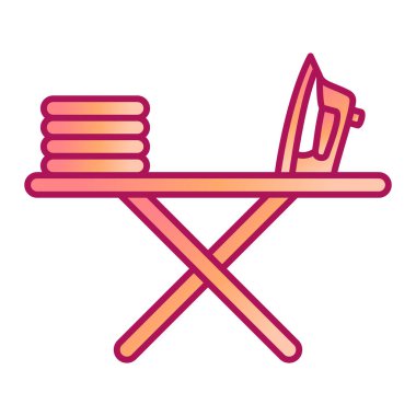 Modern simge vektör illüstrasyonu ütüleniyor 