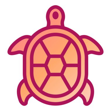 deniz kaplumbağası ikonu vektör illüstrasyonu