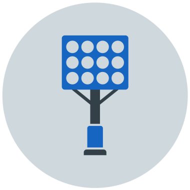 Stadyum. Web simgesi basit illüstrasyon