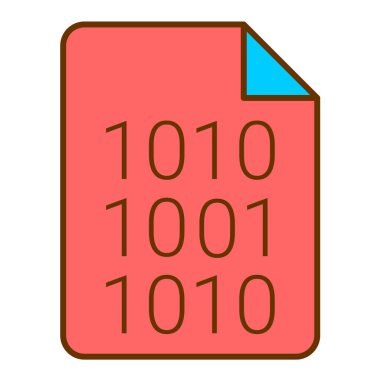 Dosya modern simgesinin vektör illüstrasyonu