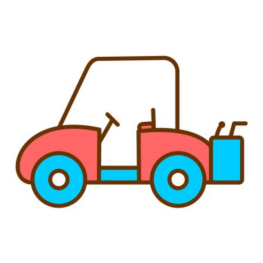 - Araba. Web simgesi basit illüstrasyon