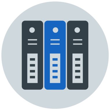 Dosyalar. Web simgesi vektör illüstrasyonu