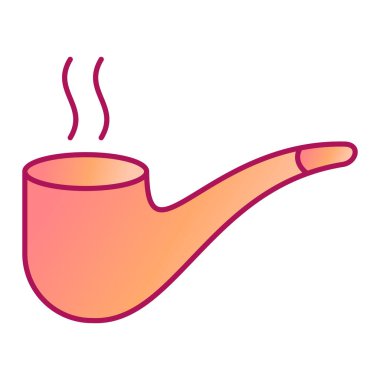 tüten pipo ikonu. İnternet için tütün purosu vektör simgelerinin karikatür çizimi