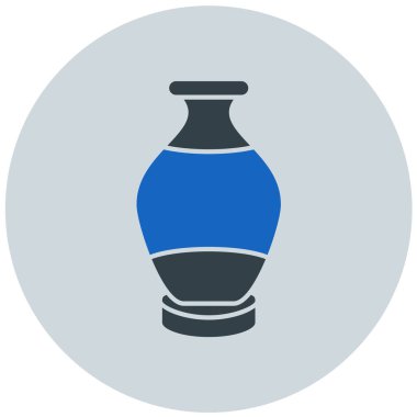 vazo modern simge vektör illüstrasyonu 