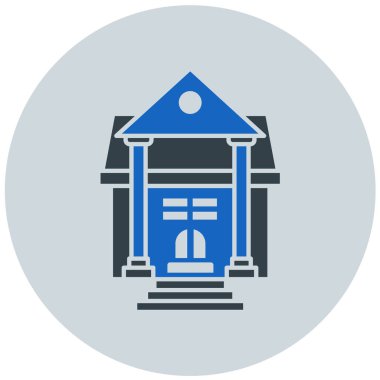 Banka binası. Web simgesi