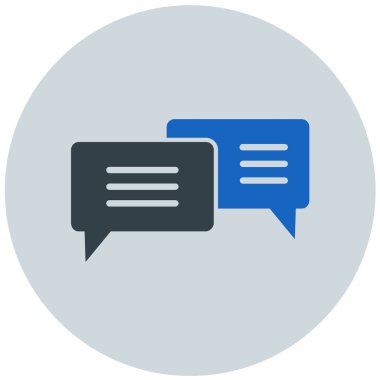 Konuş. Web simgesi basit illüstrasyon