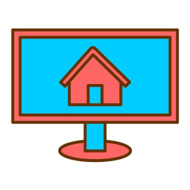 ev simgesi vektör illüstrasyonu