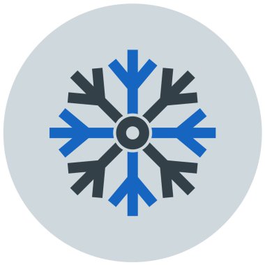 Kar tanesi. Web simgesi basit illüstrasyon