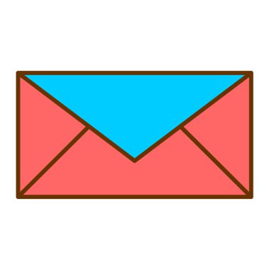 zarf e- posta simgesi vektör illüstrasyon grafik tasarımı
