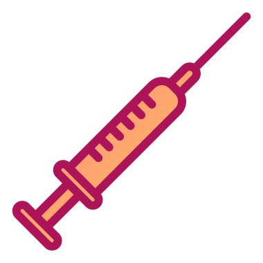 Şırınga. Web simgesi basit illüstrasyon