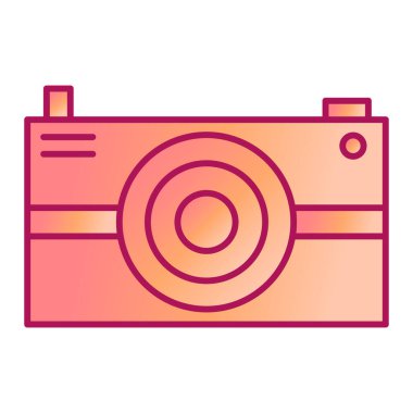 kamera simgesi vektör illüstrasyonu