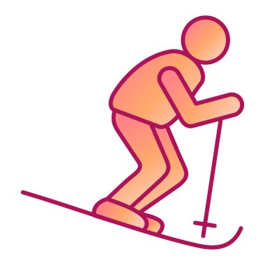 Kayak sporu ikonu vektör illüstrasyon tasarımı