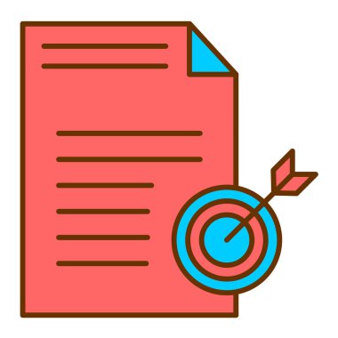 iş ve finans düz vektör simgesi