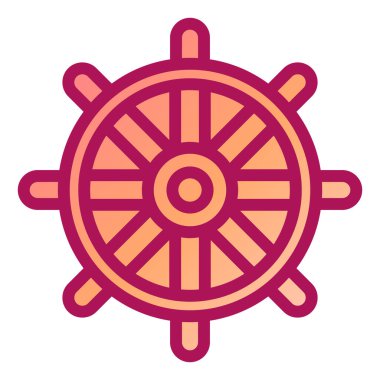 Gemi. Web simgesi basit illüstrasyon