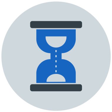 Kum saati. Web simgesi basit illüstrasyon