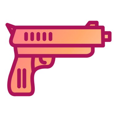 Silah. Web simgesi basit illüstrasyon