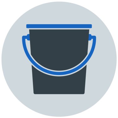 Kova. Web simgesi basit illüstrasyon