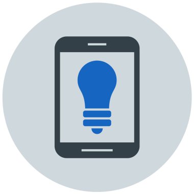 Cep telefonu. Web simgesi basit illüstrasyon