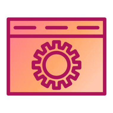 Ayarlama. Web simgesi basit illüstrasyon