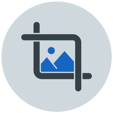 Fotoğraf. Web simgesi basit illüstrasyon