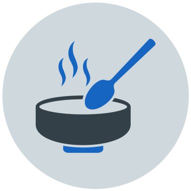 Çorba. Web simgesi basit illüstrasyon