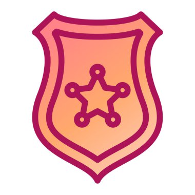 kalkan ikon vektör illüstrasyonu