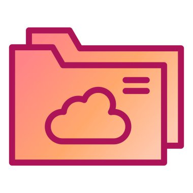 Bulut Paylaşımı. Basit illüstrasyon