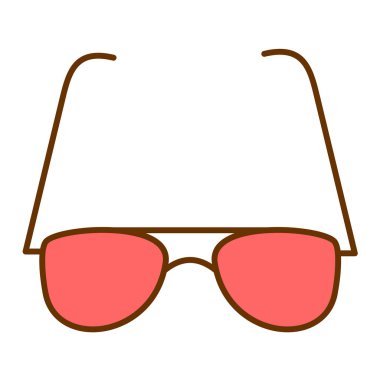 güneş gözlüğü ikonu vektör illüstrasyonu