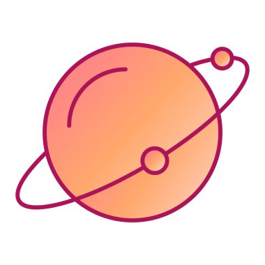 Dünya ikonu. Web için uzay vektör sembolünün özet çizimi