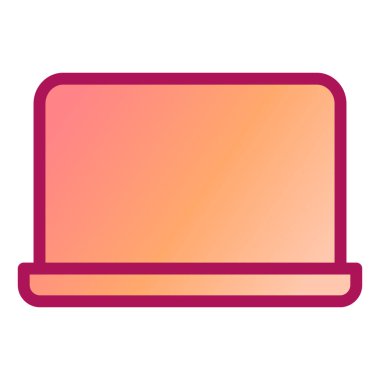 Bilgisayar. Web simgesi basit illüstrasyon