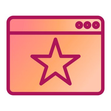 tarayıcı simgesi vektör illüstrasyonu