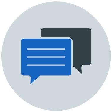 Konuş. Web simgesi basit illüstrasyon