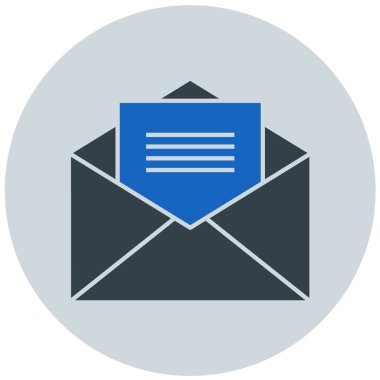 E- posta simgesi vektör illüstrasyonu