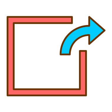 vektör ok simgesi illüstrasyonu