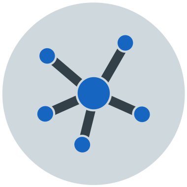 şebeke. Web simgesi basit illüstrasyon