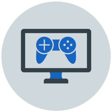 Oyun kolu. Web simgesi basit illüstrasyon