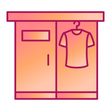 beyaz arkaplanda askı simgesi