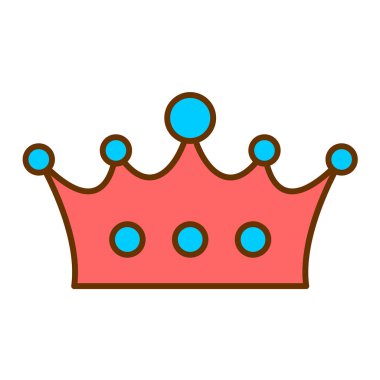 taç modern ikon vektör illüstrasyonu 