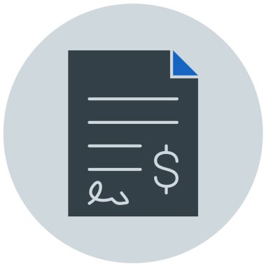 Belge. Web simgesi basit illüstrasyon