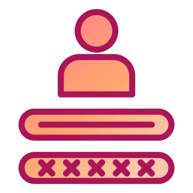 kullanıcı. Web simgesi basit illüstrasyon