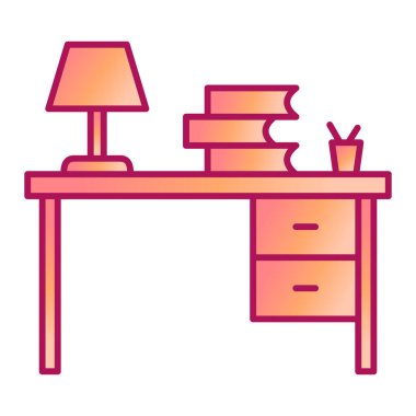 masa lambası ikonu vektör illüstrasyon tasarımı