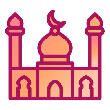 Cami. Web simgesi basit illüstrasyon