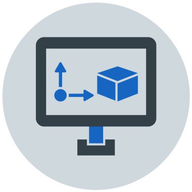 bilgisayar web simgesi basit illüstrasyon