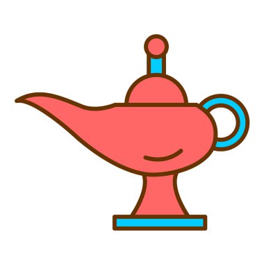 Aladdin lamba ikonu. Web tasarımı