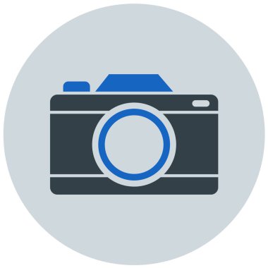 Kamera. Web simgesi basit illüstrasyon